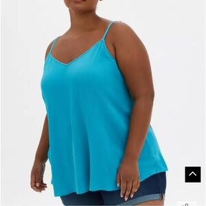 Torrid Size 00 Crinkle Gauze Sophie Swing Cami Top
